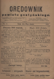Orędownik Powiatu Gostyńskiego 1919.01.22 R.1 Nr 17