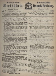Rawicko-Krobski Dziennik Powiatowy. 1869.02.17 R. 19 Nr 7