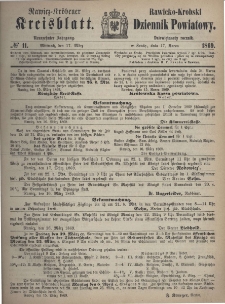 Rawicko-Krobski Dziennik Powiatowy. 1869.03.17 R. 19 Nr 11