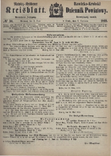 Rawicko-Krobski Dziennik Powiatowy. 1869.06.02 R. 19 Nr 30