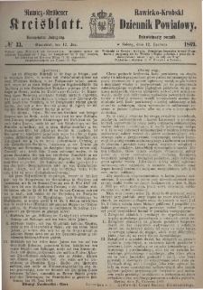 Rawicko-Krobski Dziennik Powiatowy. 1869.06.12 R. 19 Nr 33