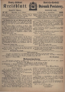 Rawicko-Krobski Dziennik Powiatowy. 1869.10.09 R. 19 nr 67
