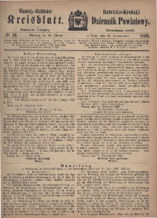 Rawicko-Krobski Dziennik Powiatowy. 1869.10.20 R. 19 Nr 70