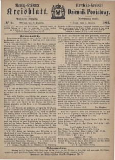 Rawicko-Krobski Dziennik Powiatowy. 1869.12.08 R. 19 nr 84