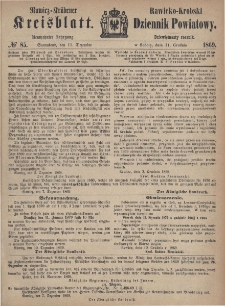 Rawicko-Krobski Dziennik Powiatowy. 1869.12.11 R. 19 Nr 85