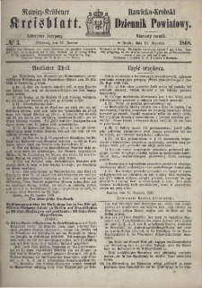 Rawicko-Krobski Dziennik Powiatowy. 1868.01.15 R. 18 Nr 3
