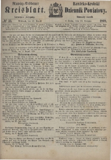 Rawicko-Krobski Dziennik Powiatowy. 1868.08.12 R. 18 Nr 33