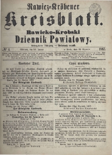 Rawicko-Krobski Dziennik Powiatowy. 1867.01.23 R. 17 Nr 4