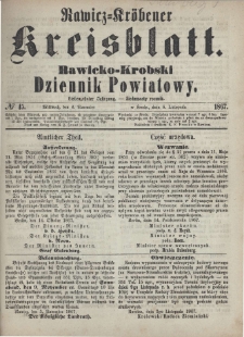 Rawicko-Krobski Dziennik Powiatowy. 1867.11.06 R. 17 Nr 45