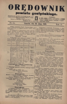 Orędownik Powiatu Gostyńskiego 1920.02.26 R.2 Nr 24