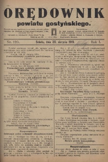 Orędownik Powiatu Gostyńskiego 1919.08.30 R.1 Nr 120