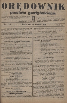 Orędownik Powiatu Gostyńskiego 1919.09.13 nr 126 R.1