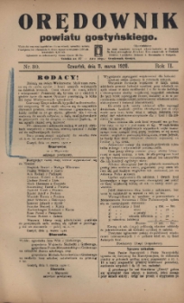 Orędownik Powiatu Gostyńskiego 1920.03.11 R.2 Nr 30