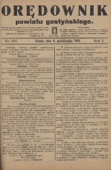 Orędownik Powiatu Gostyńskiego 1919.10.04 R.1 Nr 135