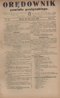Orędownik Powiatu Gostyńskiego 1920.03.30 R.2 Nr 38