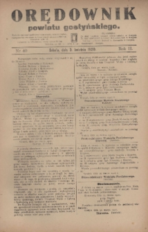 Orędownik Powiatu Gostyńskiego 1920.04.03 R.2 Nr 40