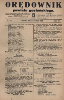 Orędownik Powiatu Gostyńskiego 1920.04.08 R.2 Nr 41