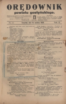 Orędownik Powiatu Gostyńskiego 1920.04.15 R.2 Nr 44