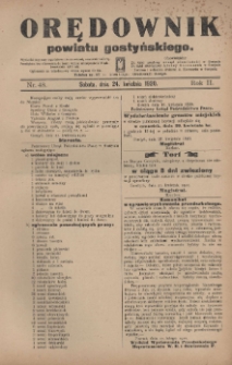 Orędownik Powiatu Gostyńskiego 1920.04.24 R.2 Nr 48