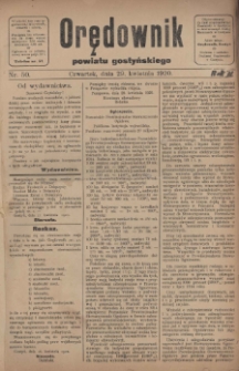 Orędownik Powiatu Gostyńskiego 1920.04.29 R.2 Nr 50