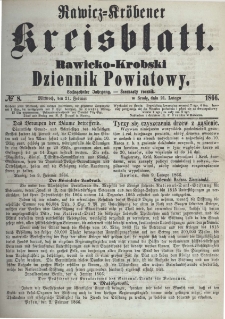 Rawicko-Krobski Dziennik Powiatowy. 1866.02.21 R. 16 Nr 8