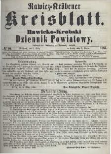 Rawicko-Krobski Dziennik Powiatowy. 1866.03.07 R. 16 Nr 10