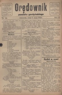 Orędownik Powiatu Gostyńskiego 1920.05.06 R.2 Nr 52