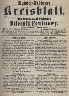 Rawicko-Krobski Dziennik Powiatowy. 1866.05.24 R. 16 Nr 21