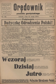 Orędownik Powiatu Gostyńskiego 1920.05.22 R.2 Nr 59