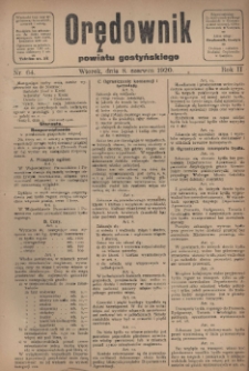 Orędownik Powiatu Gostyńskiego 1920.06.08 R.2 Nr 64