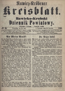 Rawicko-Krobski Dziennik Powiatowy. 1866.06.28 R. 16 Nr 26