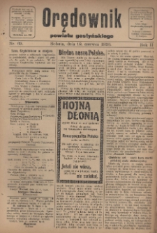 Orędownik Powiatu Gostyńskiego 1920.06.19 R.2 Nr 69