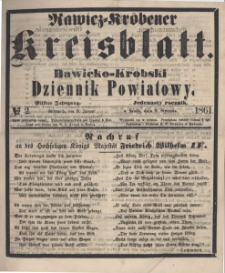 Rawicko-Krobski Dziennik Powiatowy. 1861.01.09 R. 11 Nr 2