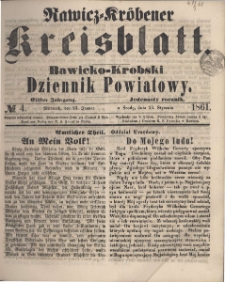 Rawicko-Krobski Dziennik Powiatowy. 1861.01.23 R. 11 Nr 4