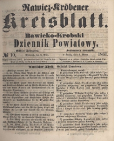 Rawicko-Krobski Dziennik Powiatowy. 1861.03.06 R. 11 Nr 10