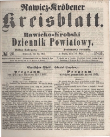 Rawicko-Krobski Dziennik Powiatowy. 1861.05.15 R. 11 Nr 20