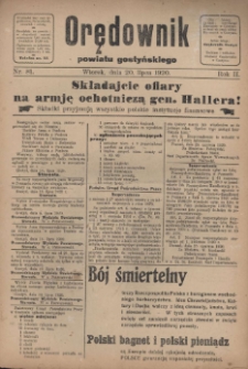 Orędownik Powiatu Gostyńskiego 1920.07.20 R.2 Nr 81