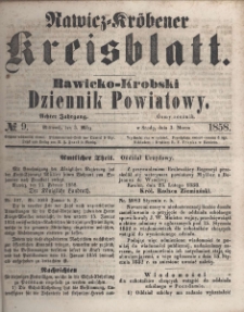 Rawicko-Krobski Dziennik Powiatowy. 1858.03.03 R. 8 Nr 9