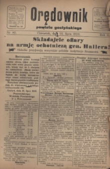 Orędownik Powiatu Gostyńskiego 1920.07.22 R.2 Nr 82