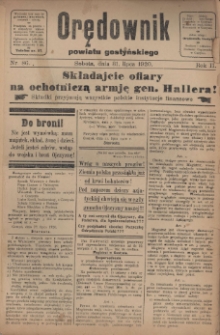 Orędownik Powiatu Gostyńskiego 1920.07.31 R.2 Nr 86