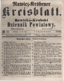 Rawicko-Krobski Dziennik Powiatowy. 1858.06.16 R. 8 Nr 24