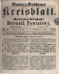 Rawicko-Krobski Dziennik Powiatowy. 1858.07.21 R. 8 Nr 29