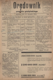 Orędownik Powiatu Gostyńskiego 1920.08.21 R.2 Nr 95