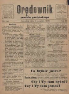 Orędownik Powiatu Gostyńskiego 1920.09.09 R.2 Nr 103