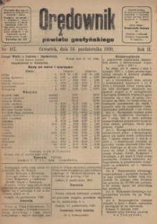 Orędownik Powiatu Gostyńskiego 1920.10.14 R.2 Nr 117