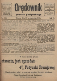 Orędownik Powiatu Gostyńskiego 1920.10.19 R.2 Nr 119