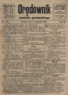Orędownik Powiatu Gostyńskiego 1920.11.06 R.2 Nr 126