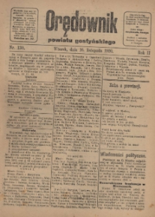 Orędownik Powiatu Gostyńskiego 1920.11.16 R. 2 Nr 130