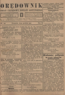 Orędownik 1920.12.16 R.2 Nr 142