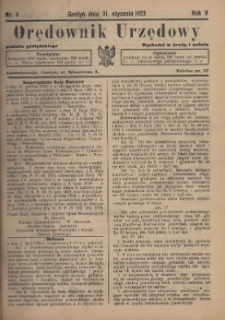 Orędownik Urzędowy Powiatu Gostyńskiego 1923.01.31 R.5 Nr 9